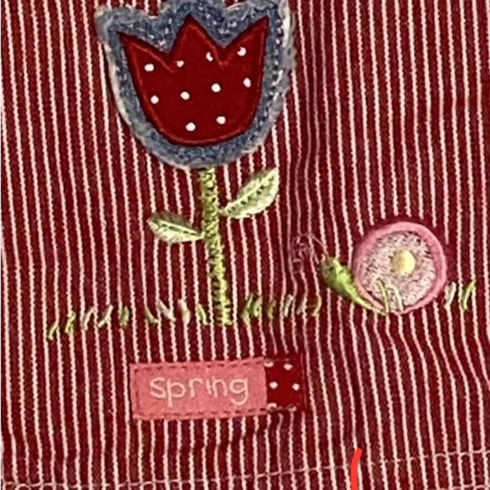 Carter’s vintage “Spring” jumper dress size 12-18 mo - Picture 2 of 6